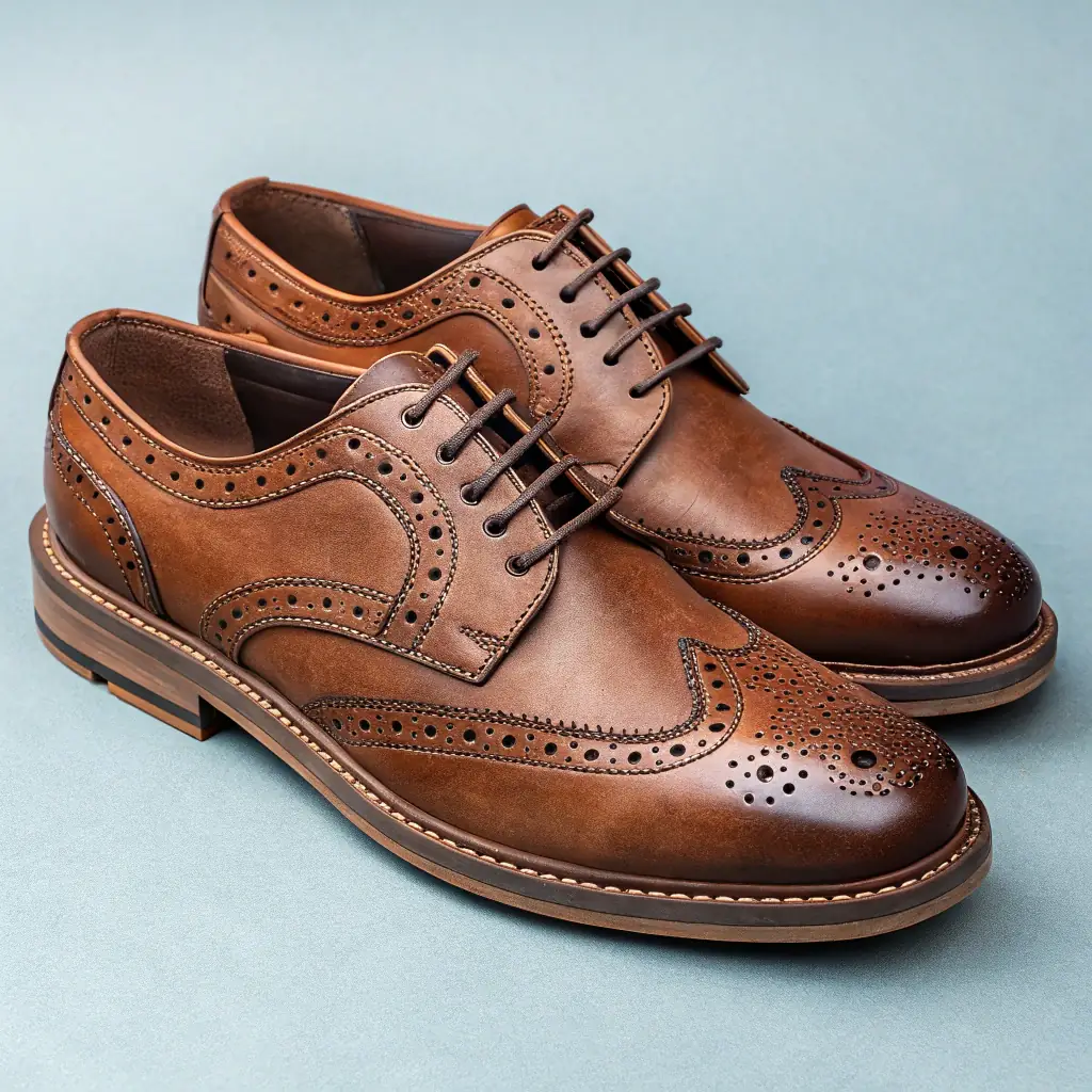 Tan Brogue Shoes
