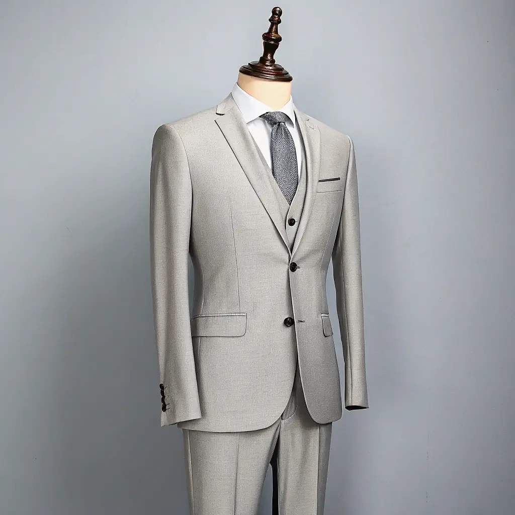 Slim Fit Charcoal Gray Suit