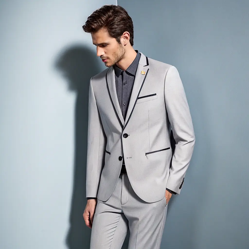 Light Gray Linen Suit