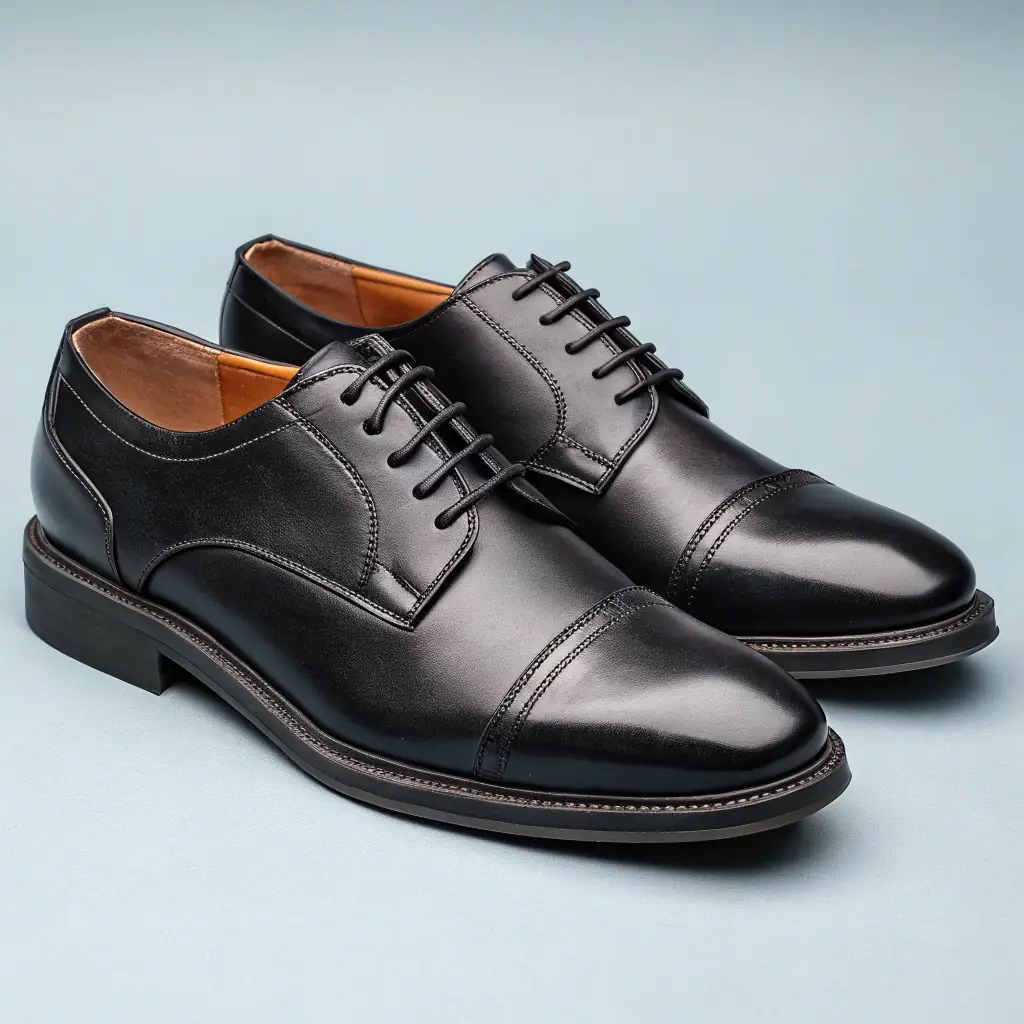 Black Oxford Leather Shoes
